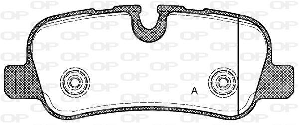 OPEN PARTS stabdžių trinkelių rinkinys, diskinis stabdys BPA1159.00